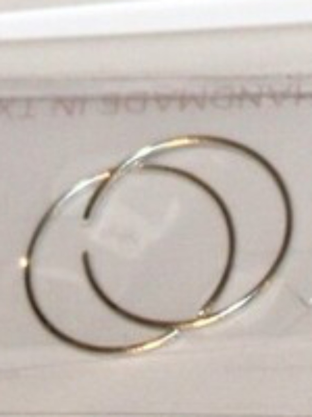 SARAH BRIGGS sterling silver thin hoop Earrings